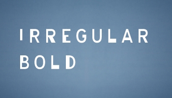 Irregular Font